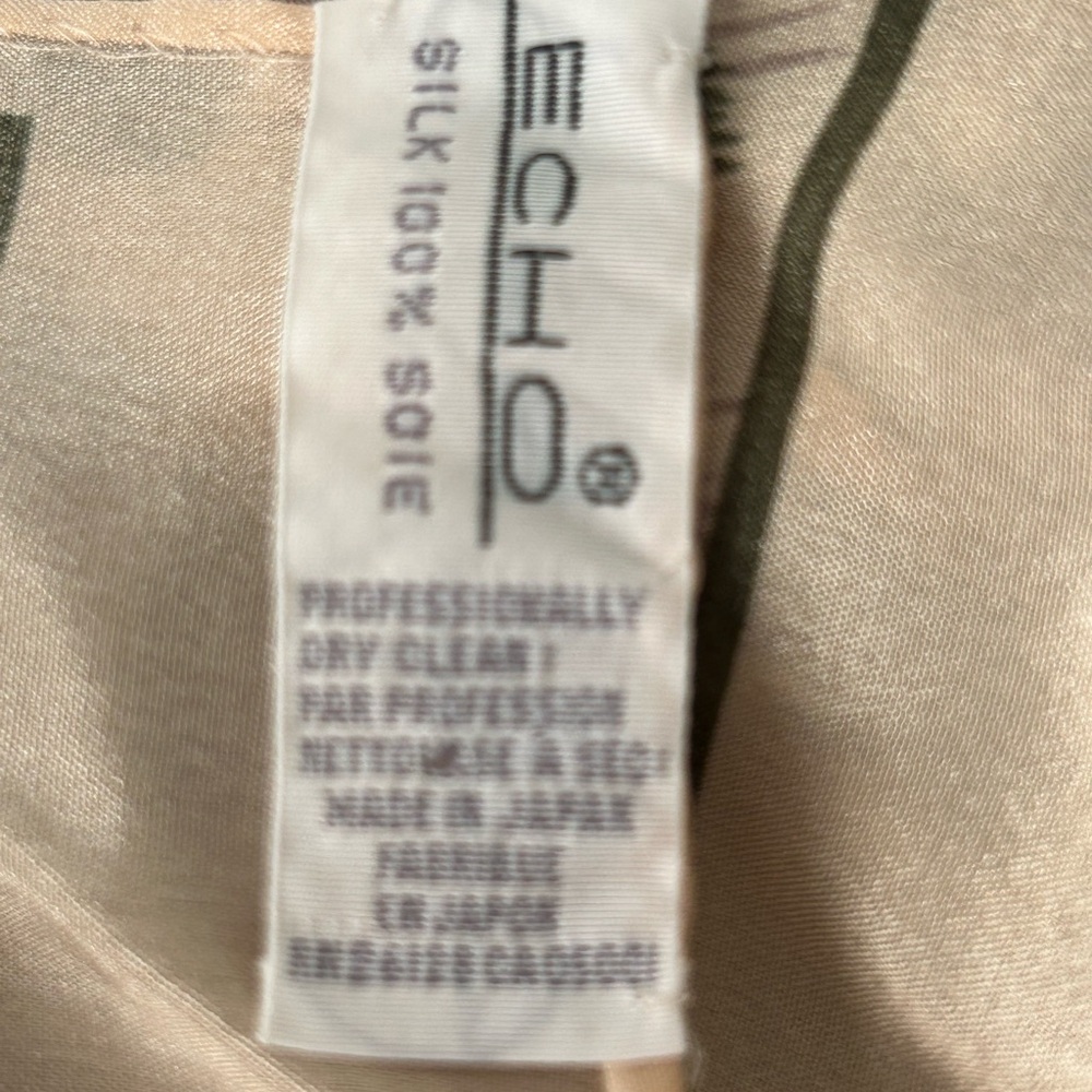 Echo Silk Scarf with Leopard Pattern Vintage - image 4